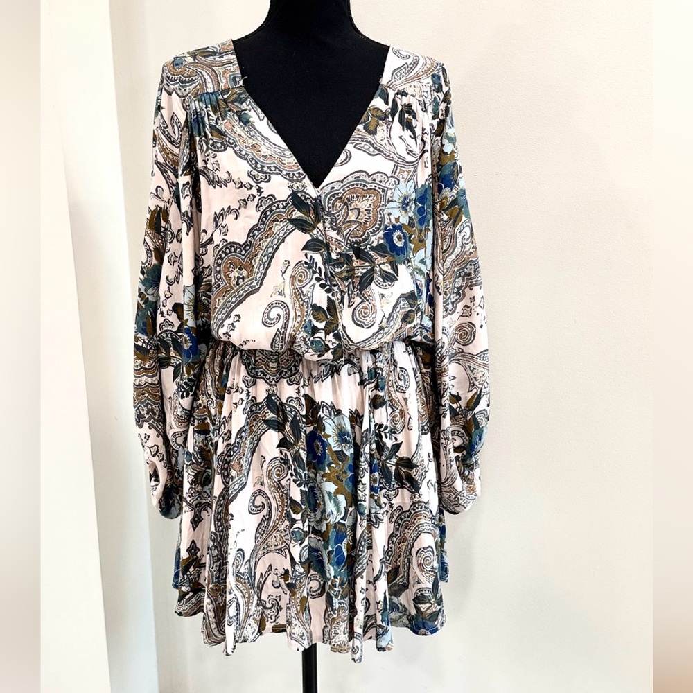 Free People HIGH PLAINS DOLMAN SLEEVE
PRINTED MINI DRESS size S - Picture 3 of 5